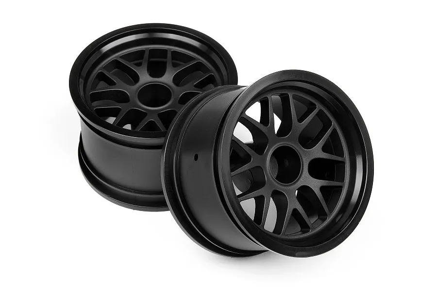 HPI 1.9&amp;quot; (14mm Off-Set) BBS Black Rims 2Pcs image 8112
