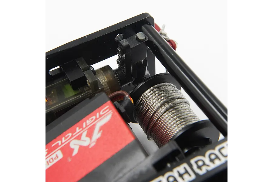 Yeah Racing Black Metal Adjustable Winch Mount Set With Clutch image 81141