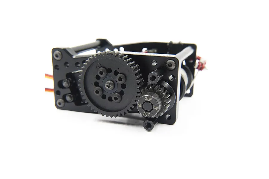 Yeah Racing Black Metal Adjustable Winch Mount Set With Clutch image 81143
