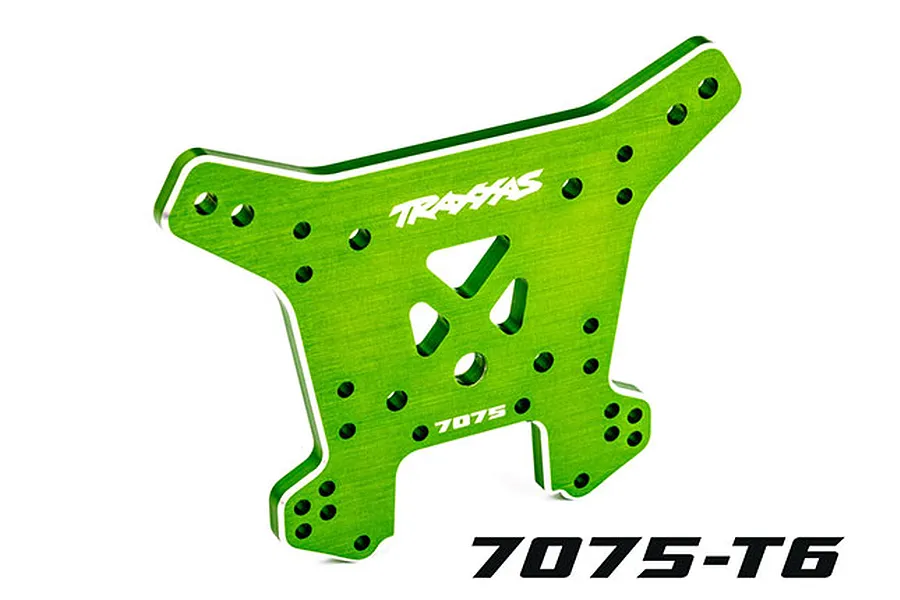 Traxxas Green Aluminium Rear Shock Tower image 81154