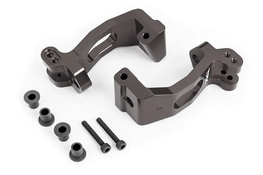 Traxxas Dark Titanium Aluminium Hub Carriers (C-Hubs) 2Pcs image 81175