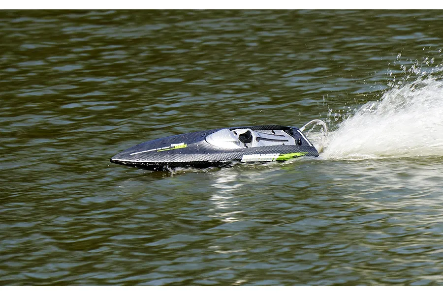 UDI Tylosaurus 25&amp;quot; RC Speed Boat Brushless Deep V RTR - Black with Lights image 81195