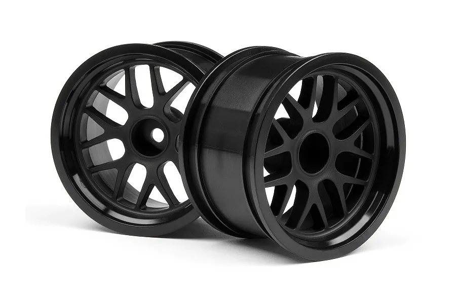 HPI 1.9&amp;quot; (9mm Off-Set) BBS Black Rims 2Pcs image 8121