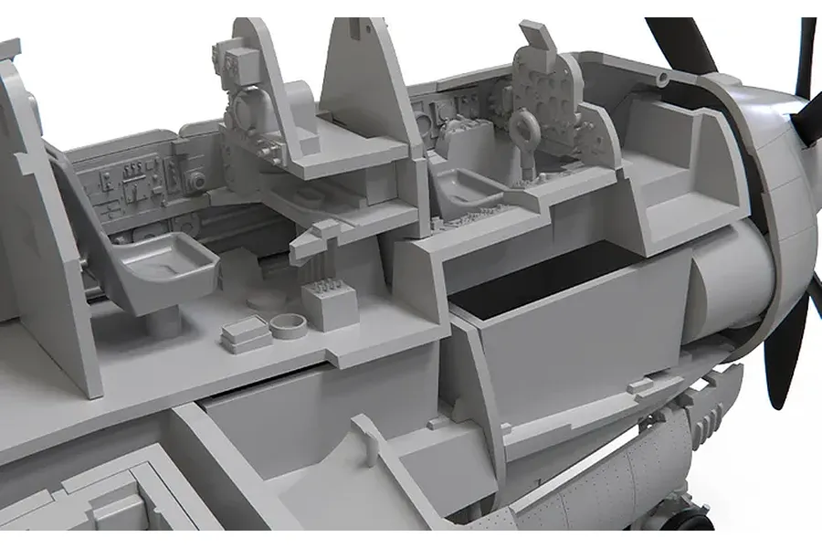 Airfix 1/48 Fairey Gannet AS.1/AS.4 Anti-Submarine Aircraft Scaled Plastic Model Kit image 81206