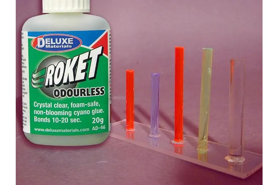Deluxe Materials Rocket Odourless CA Glue 20g image 81212