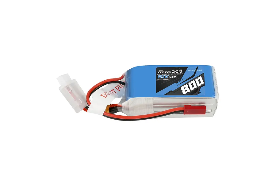 Gens Ace 11.1V 800mAh 45C Soft Case LiPo Battery image 81295