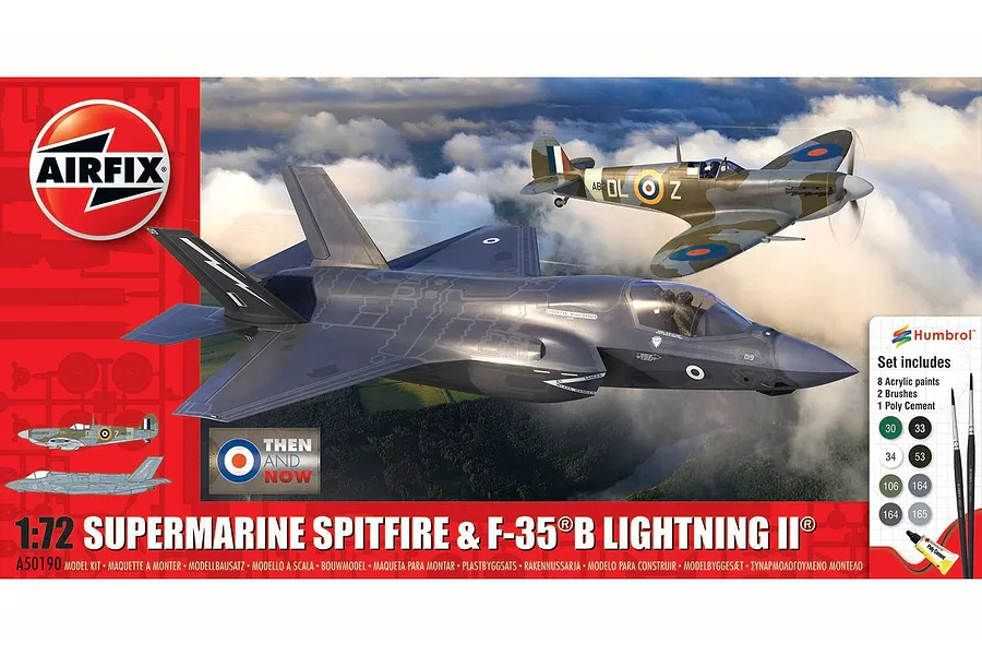 Airfix 1/72 Supermarine Spitfire &amp;amp; F-35B Lightning II image 81379