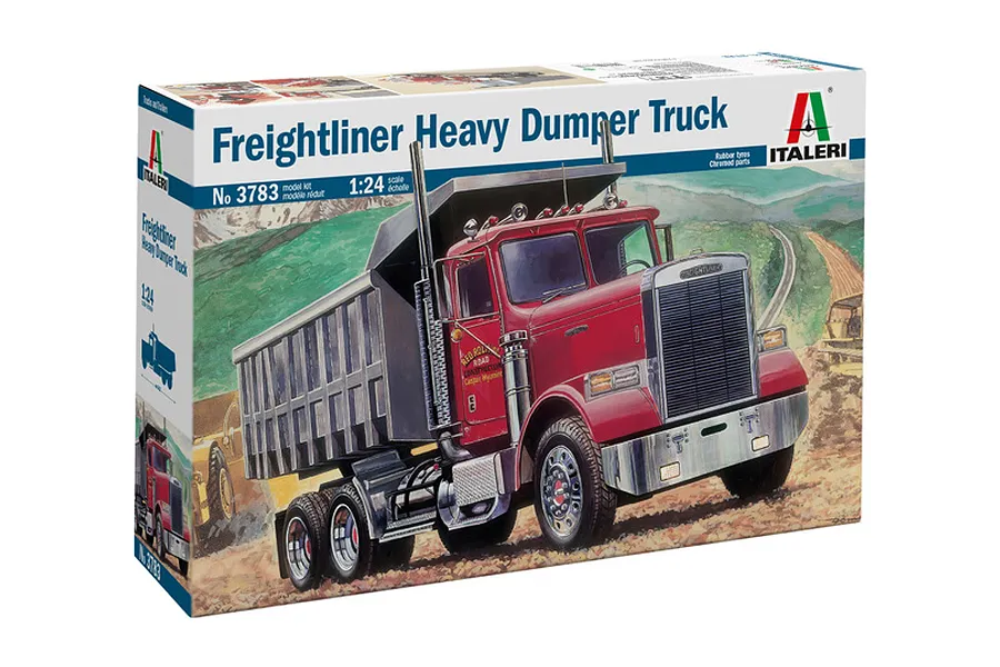 Italeri 1/24 Freightliner Heavy Dumper Truck Scaled Plastic Model Kit image 81431
