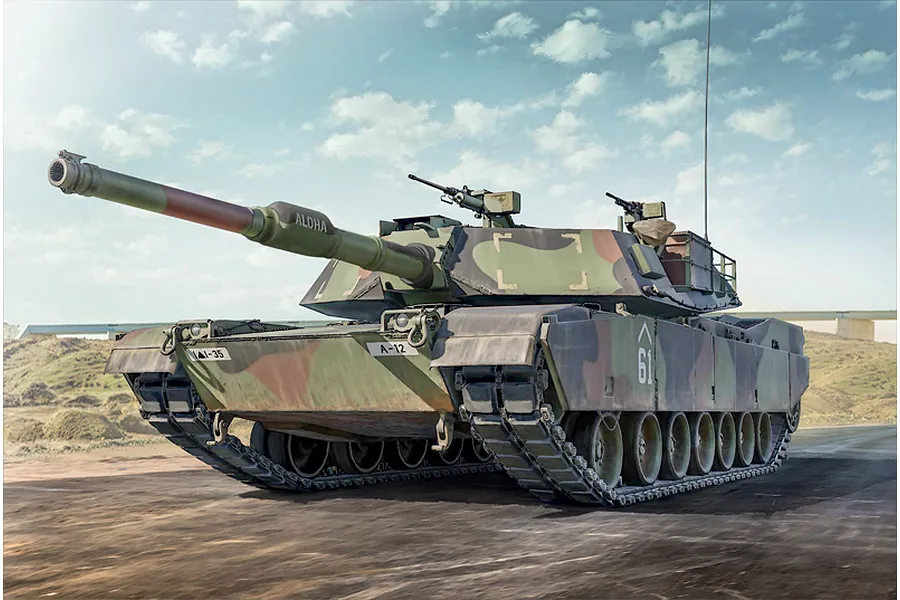 Italeri 1/35 M1 A1 Abrams Tank Scaled Plastic Model Kit with Australian Decals image 2