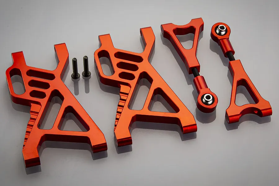 Rovan Red Aluminium Rear Suspension Arms 2Pcs image 1