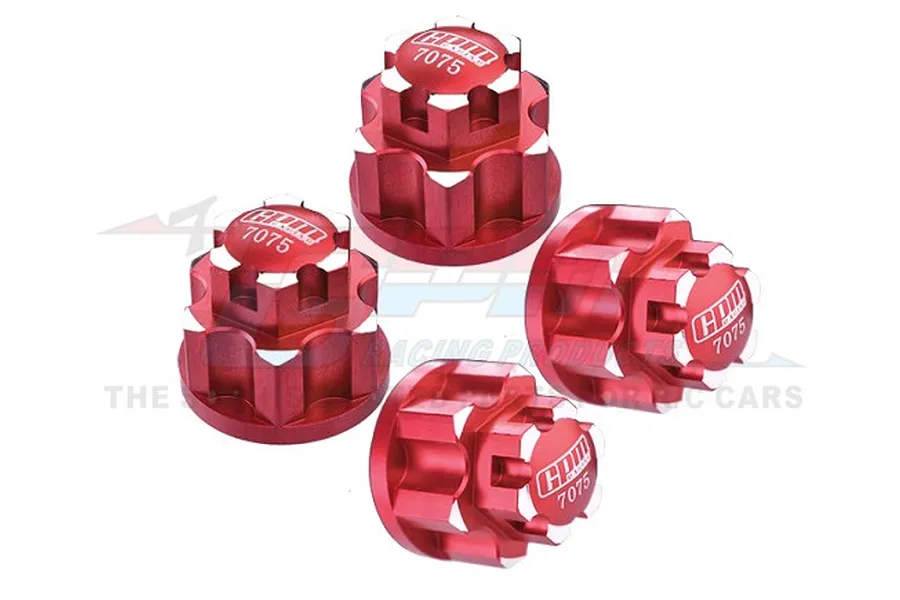 GPM Red Aluminium Wheel Locks 4Pcs image 81564