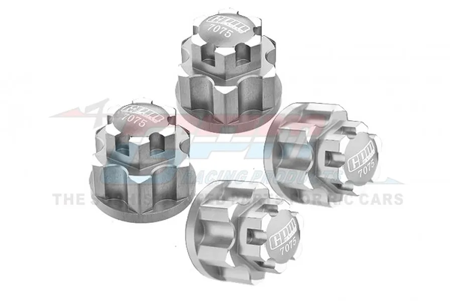 GPM Silver Aluminium Wheel Locks 4Pcs image 81565