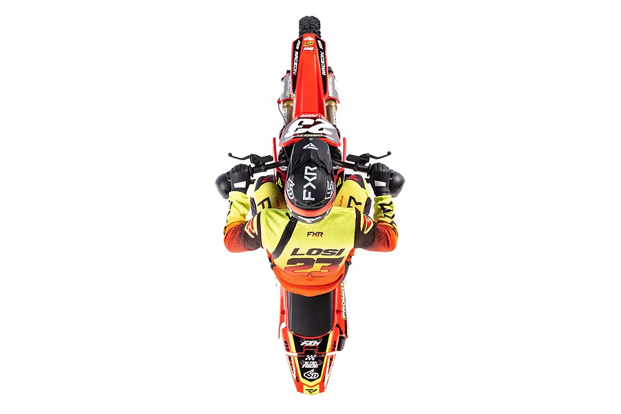 Losi 1/4 Promoto-MX Electric RTR RC Motorcycle - FXR image 81632