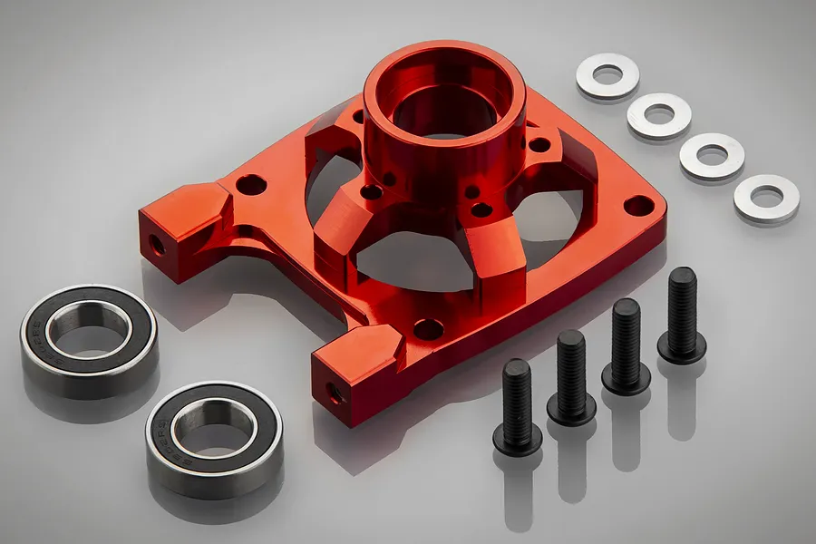 Rovan Red Aluminium High Flow Clutch Bell Brace image 81732