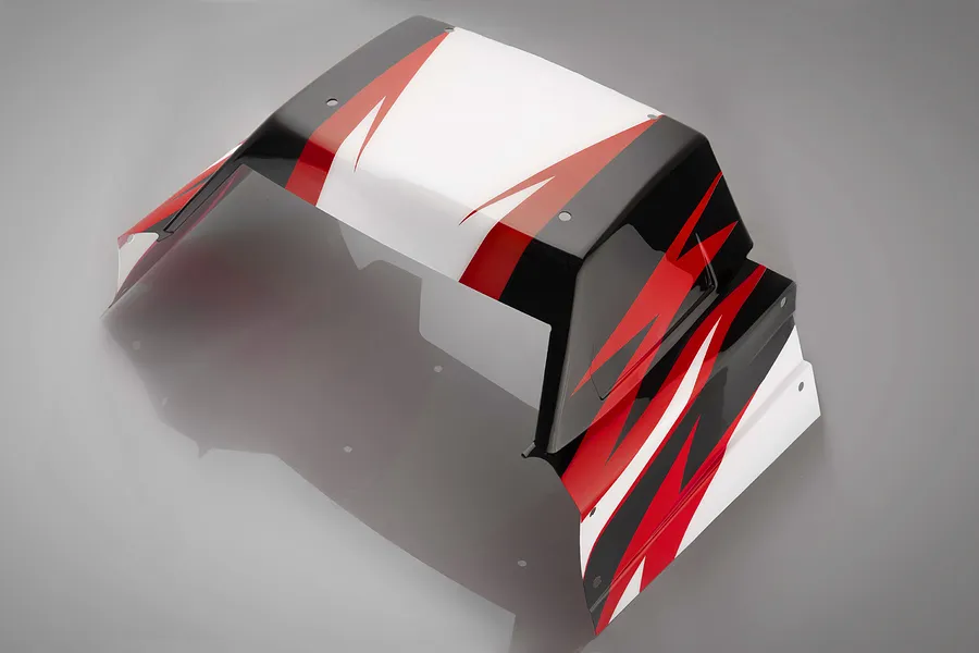Rovan 1/5 Short Course Body Shell w/ Roll Cage Set - Red image 81736