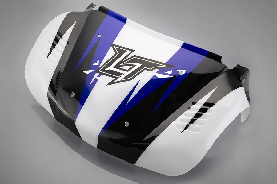 Rovan 1/5 Short Course Body Shell w/ Roll Cage Set - Blue image 81742