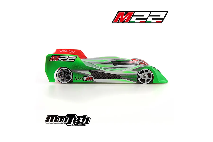 MonTech 1/12 M22 Unpainted Pan Car Body Shell - Clear image 81749