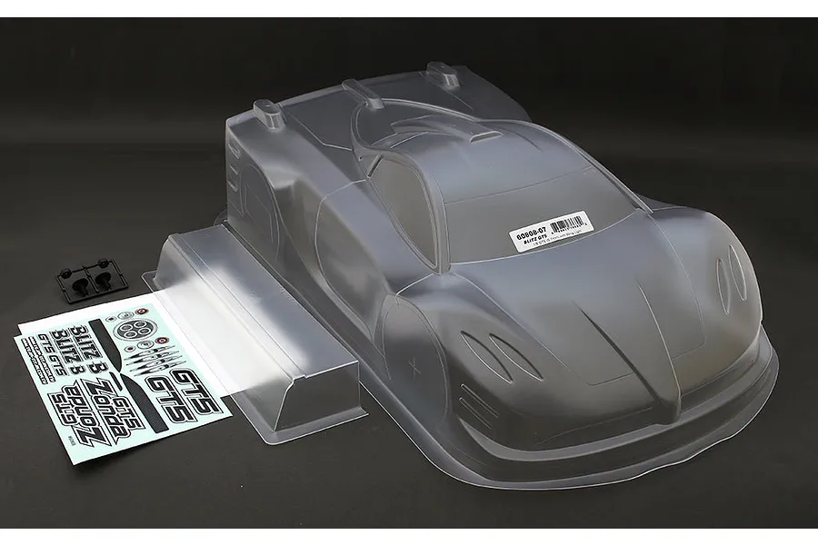 Blitz 1/8 GT5 Zonda GT Unpainted Body Shell - Clear image 81776