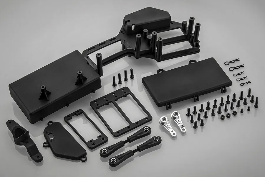 Rovan Dual Steering Servo Tray w/ Silver Aluminium 15/17T Servo Horns image 81851