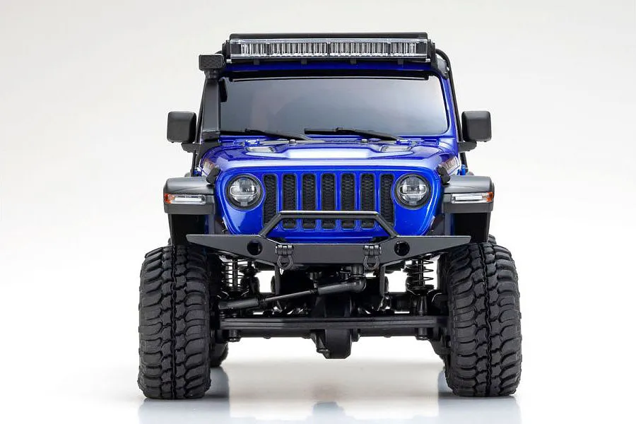 Kyosho Mini-Z Jeep Wrangler Unlimited Rubicon RC Rock Crawler 4WD RTR - Metallic Ocean Blue image 81866