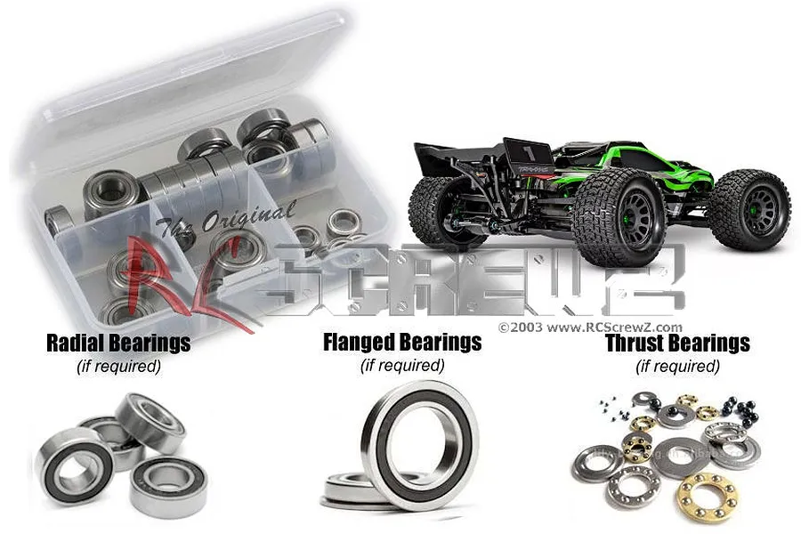 RC ScrewZ Complete Rubber Shielded Bearing Kit image 81890