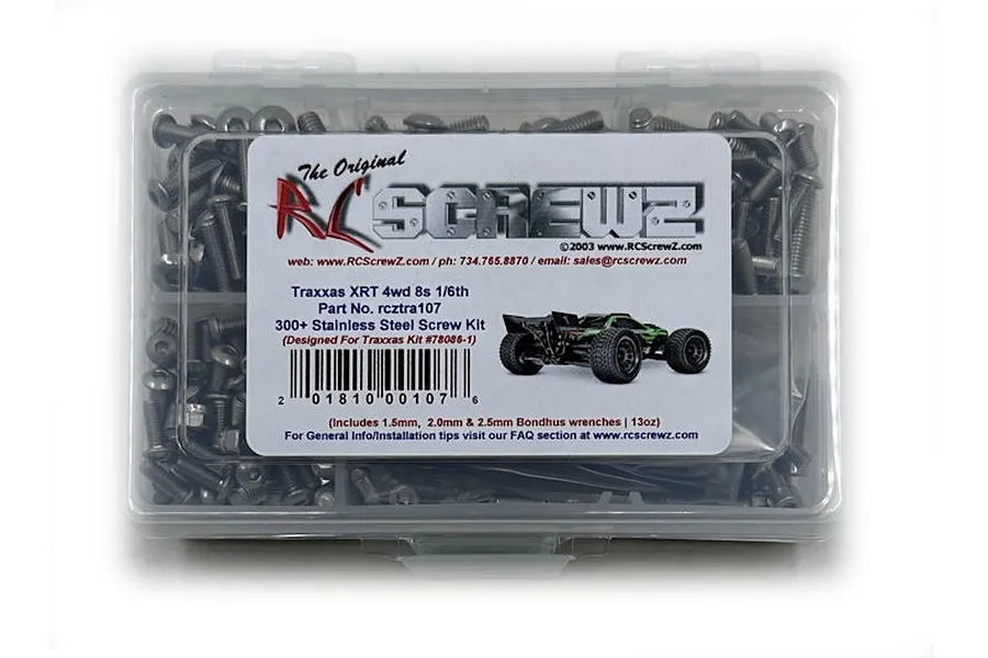RC ScrewZ Traxxas XRT Complete Stainless Steel Screw Kit image 81892