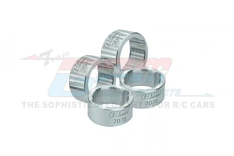 GPM 17mm Silver Aerospace Grade Aluminium Drive Cup Sleeves 4Pcs image 81910