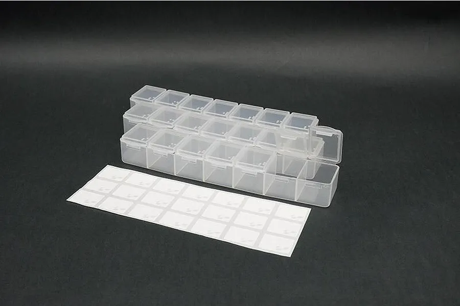 Koswork 7 Compartments Parts Box 165x34x25mm (3 sets) image 81972