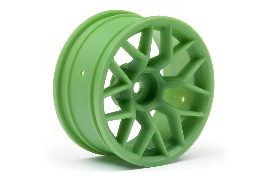 HPI 1.9&amp;quot; (6mm Off-Set) Mesh Green Rims 2Pcs image 8201
