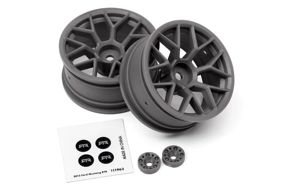 HPI 1.9&amp;quot; (6mm Off-Set) Mesh Black Rims 2Pcs image 8203