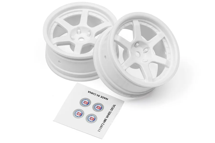 HPI 1.9&amp;quot; (6mm Off-Set) HRE C106 White Rims 2Pcs image 8206