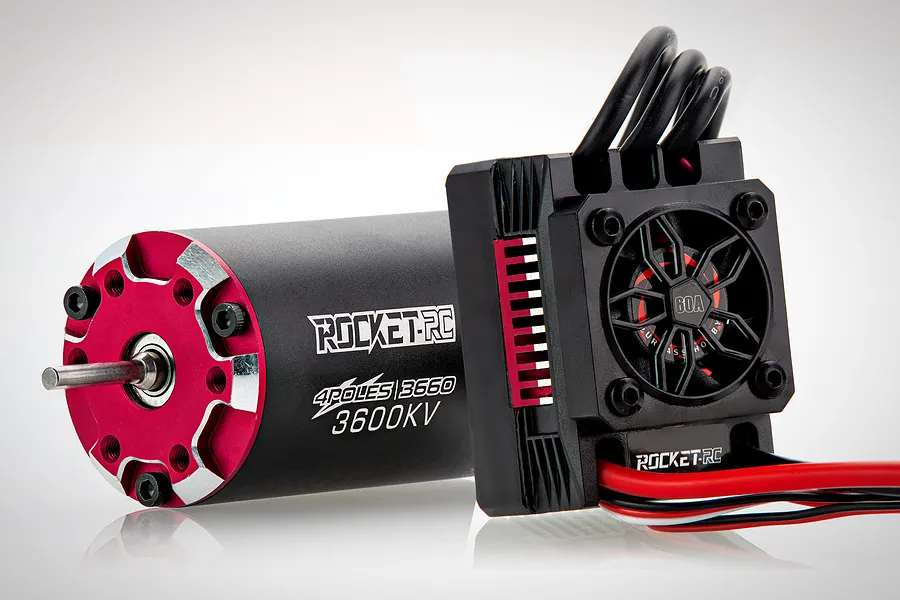 Surpass Rocket V2 Supersonic 3600Kv Brushless Motor w/ 80A ESC Combo image 82164