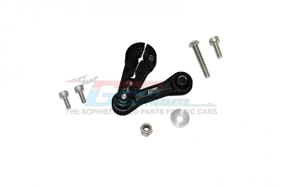 GPM Black Aluminium 25T Servo Horn w/ Tie Rod image 82217