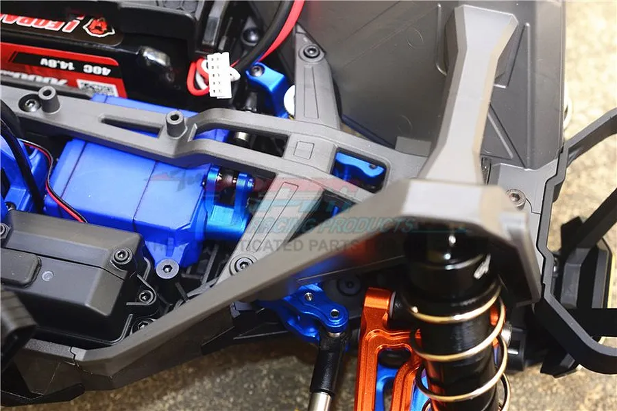 GPM Orange Aluminium Steering Bell Crank/Drag Link Assembly image 82226