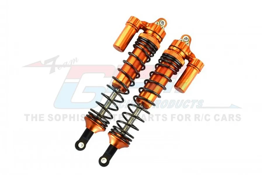 GPM Orange Aluminium 135mm Front Adjustable Piggyback Shocks 2Pcs image 82246