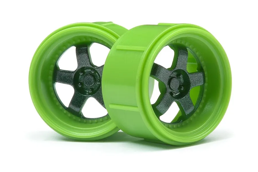 HPI 1.2&amp;quot; Micro RS4 Work Meister S1 Green Rims 2Pcs image 8228