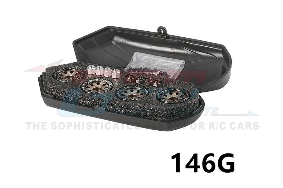 GPM 1.0&amp;quot; Silver Aluminium Beadlock Rims 4Pcs image 82303