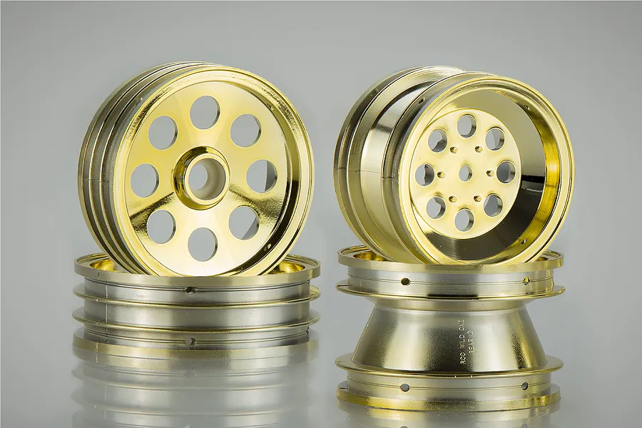 Tamiya 2.3&amp;quot; Gold Buggy Rims 4Pcs image 82323
