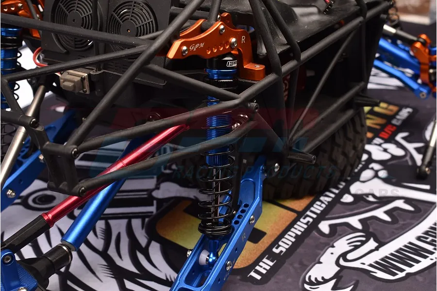 GPM Blue Aluminium 122mm Rear Adjustable Shocks 2Pcs image 4
