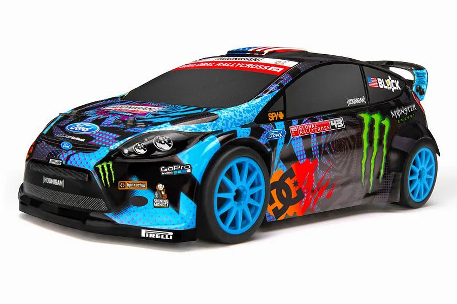 HPI 1/18 Micro RS4 2013 Ford Fiesta Ken Block Painted Body Shell image 8237