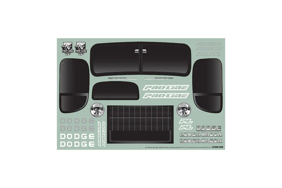Pro-Line 1/10 1946 Dodge Power Wagon Painted Body Shell - Black image 82528