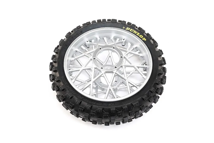 Losi 1/4 Dunlop MX53 ProMoto-MX Rear Tyre On Spoked Rim image 82534