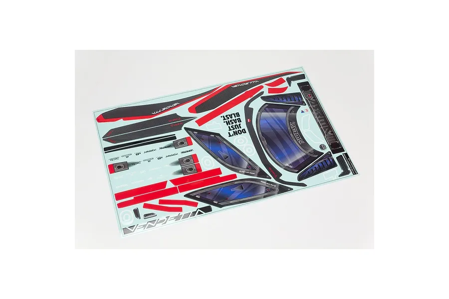 ARRMA 1/8 Vendetta Unpainted Body Shell - Clear image 82536