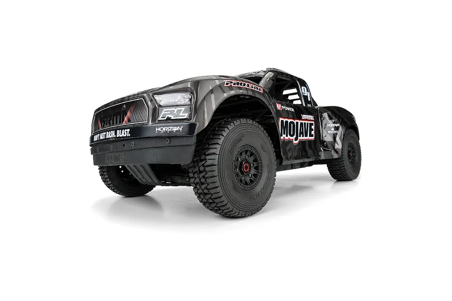 Pro-Line 2.4/3.3&amp;quot; Mirage TT Belted Tyres on Black Raid Rims - Glued Wheels 2Pcs image 82549