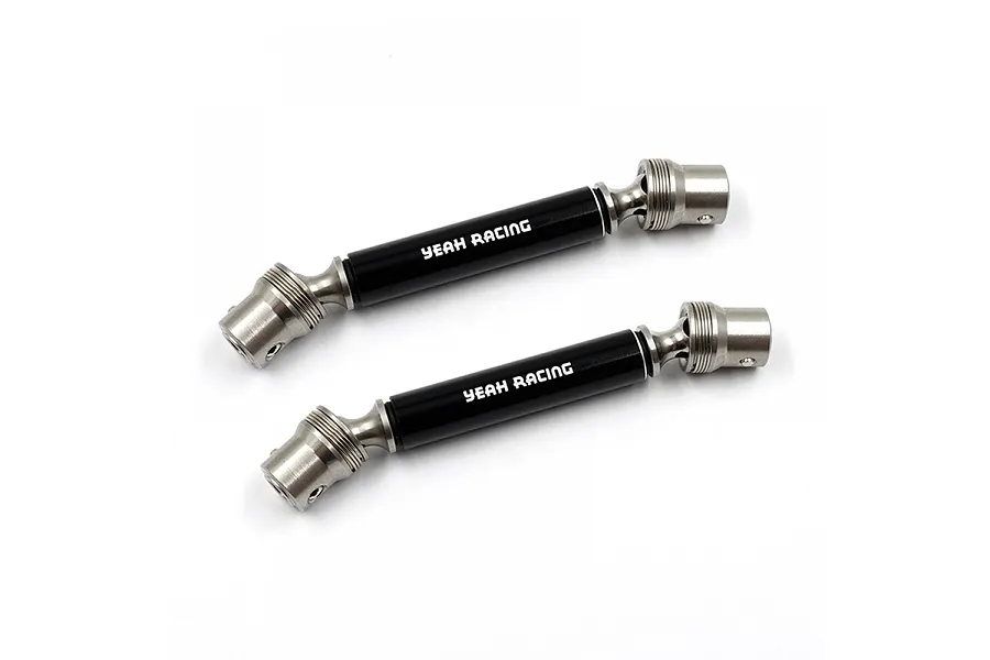 Yeah Racing Black Aluminium Front &amp;amp; Rear Centre Driveshafts 2Pcs image 82732