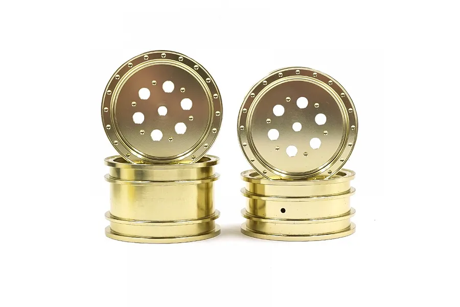 Yeah Racing 2.2&amp;quot; Gold Aluminium Buggy Rims 4Pcs image 82740