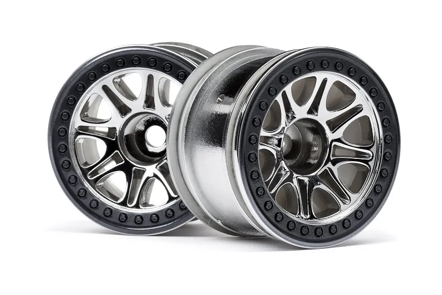 HPI 2.2&amp;quot; Split 8 Chrome Rims 2Pcs image 8275