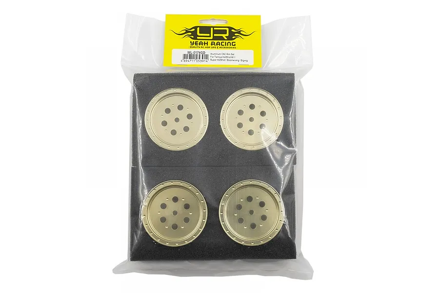 Yeah Racing 2.2&amp;quot; Gold Aluminium Buggy Rims 4Pcs image 82742