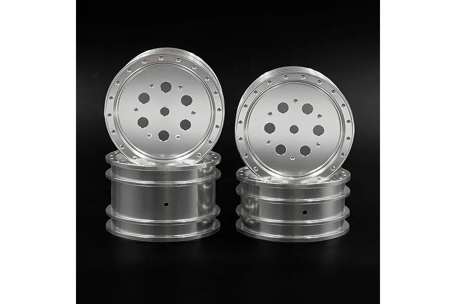 Yeah Racing 2.2&amp;quot; Silver Aluminium Buggy Rims 4Pcs image 82744