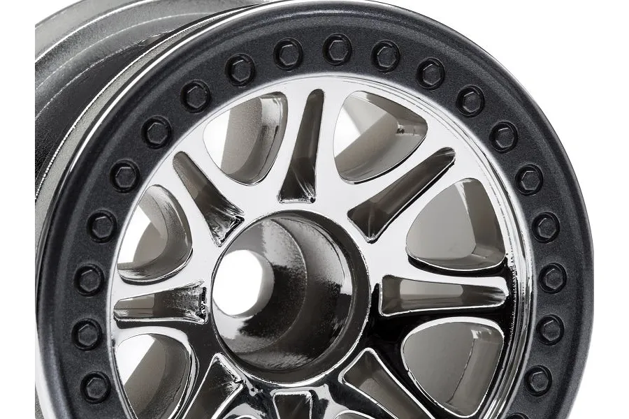HPI 2.2&amp;quot; Split 8 Chrome Rims 2Pcs image 8277